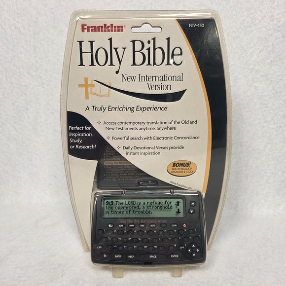 Other - NEW SEALED Franklin Electronic HOLY BIBLE NIV-450 Portable Carry Pocket